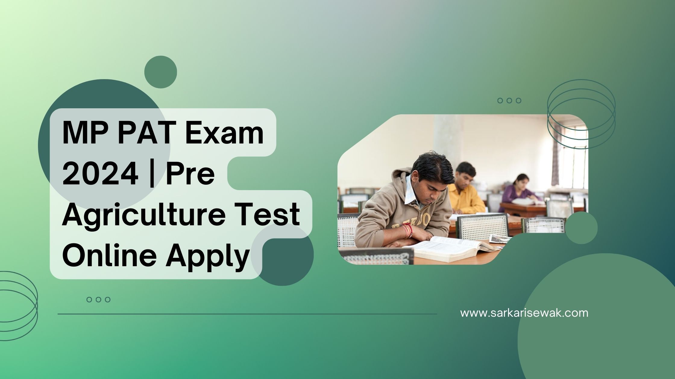 MP PAT Exam 2024 | Pre Agriculture Test Online Apply