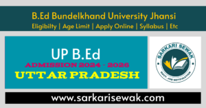 UP B.Ed 2024 Admissions Apply Online Form: Application Form Last Date Extended