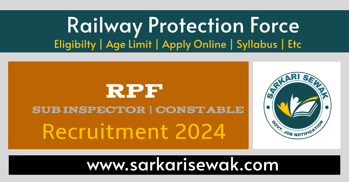 RRB Railway Protection Force (RPF) Constable and SI…