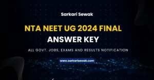 NTA NEET UG 2024 Final Answer Key